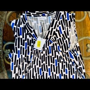 NWT Calvin Klein sleeveless blouse size M
